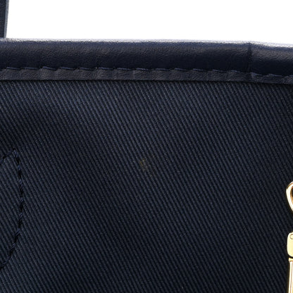 Louis Vuitton Monoglam Neverfull MM Blue 12 of 13