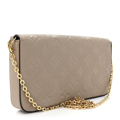 Louis Vuitton Empreinte Pochette Felicie Chain Wallet Tourterelle 4 of 12