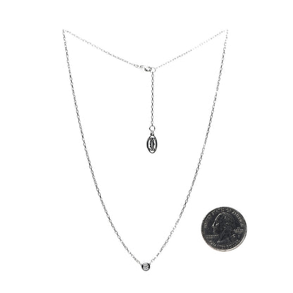 Cartier 18K White Gold Diamond SM D'Amour Pendant Necklace 3 of 5