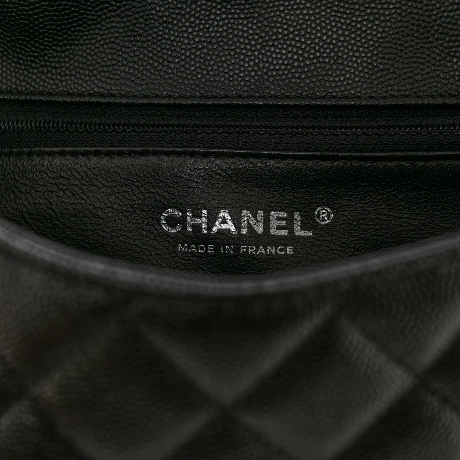 Chanel Caviar Quilted Flap Clutch Black 6 of 7