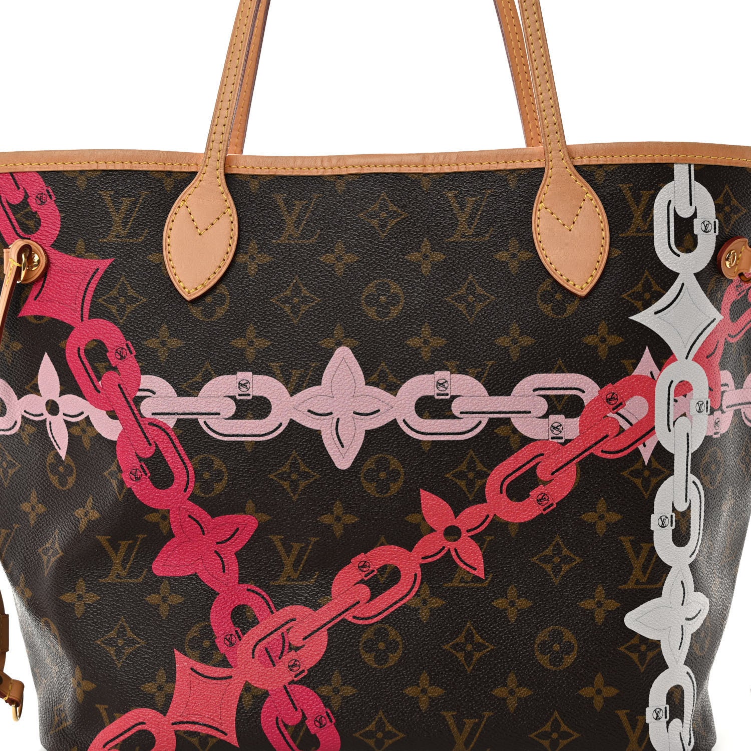 Louis Vuitton Monogram Bay Neverfull MM Rose Ballerine Poppy 8 of 11