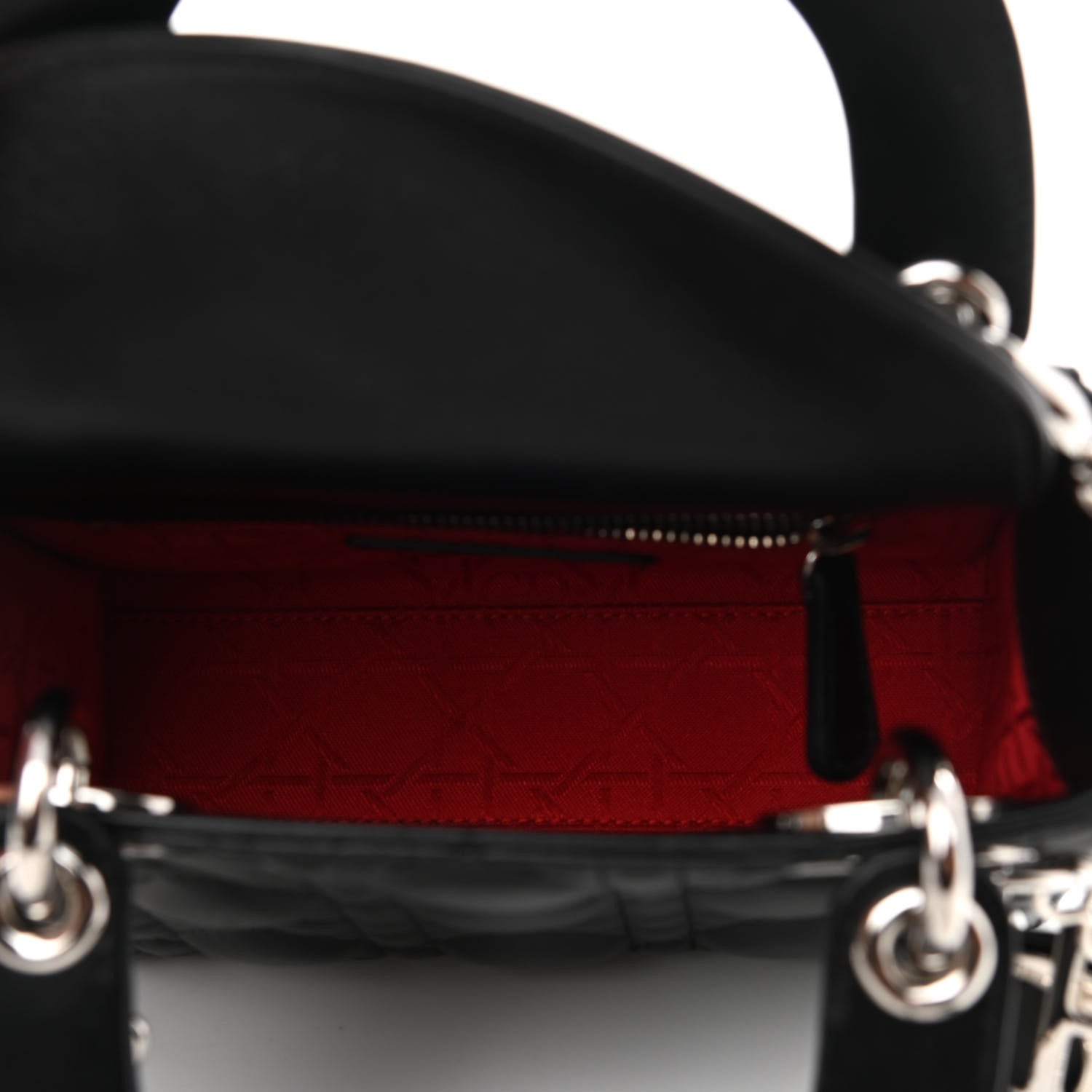 Christian Dior Lambskin Cannage Mini Lady Dior Black 5 of 8