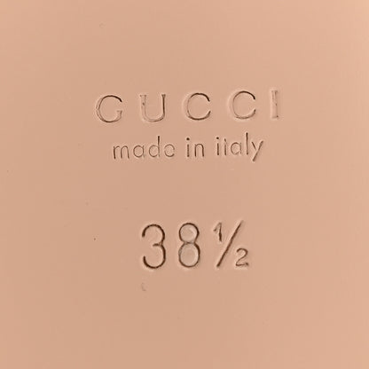 Gucci Cosmos Softy Calfskin Interlocking G Cut Out Slide Sandals 38.5 Rhodamine Pink 8 of 9