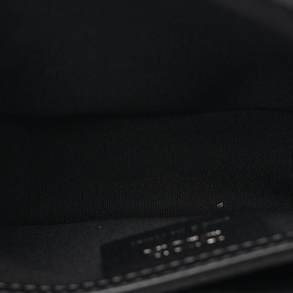 Christian Dior Oblique Jacquard Grained Calfskin Mini Saddle Messenger Bag With Flap Black 4 of 9