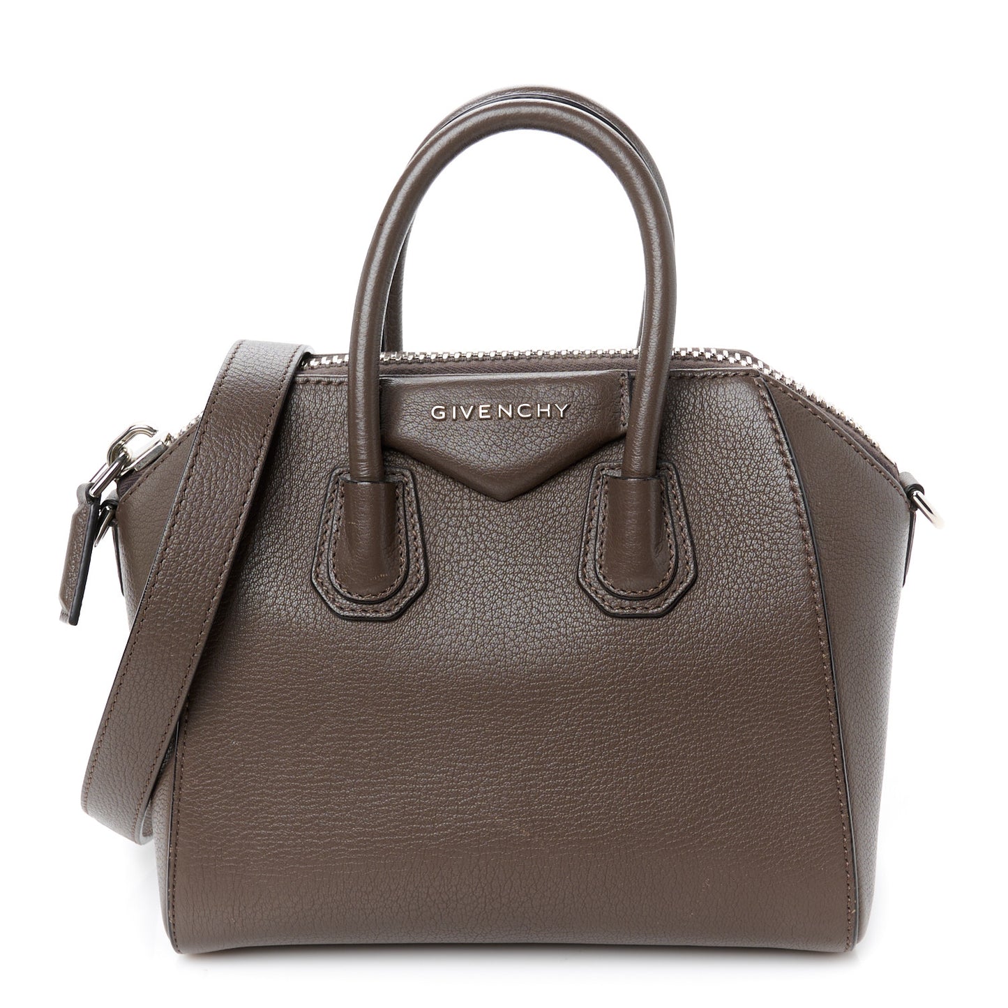 Sugar Goatskin Mini Antigona Storm Grey