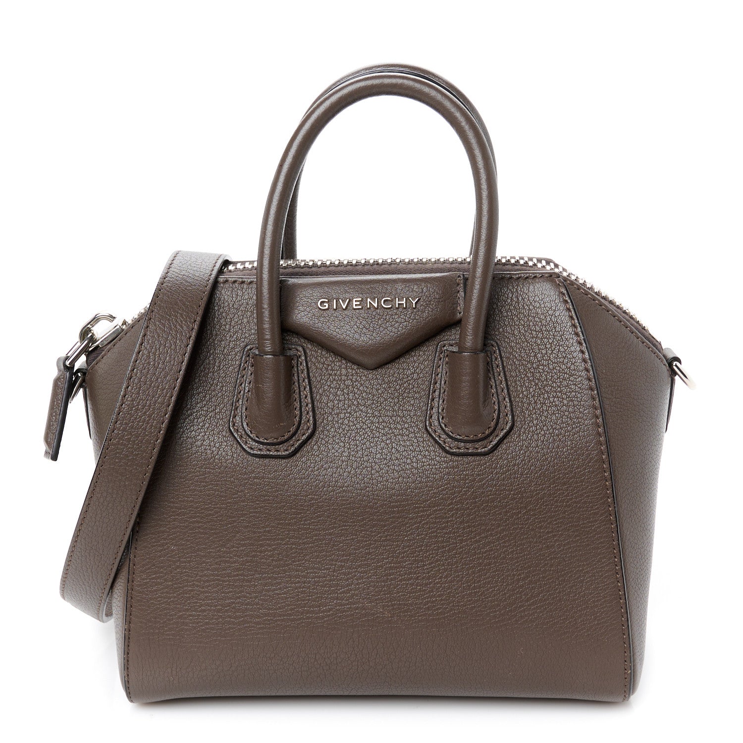 Givenchy Sugar Goatskin Mini Antigona Storm Grey 1 of 10