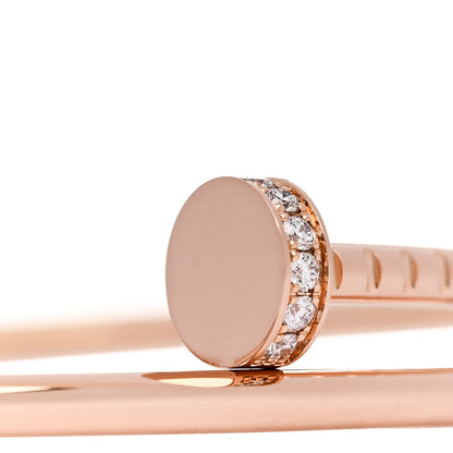 Cartier 18K Pink Gold Diamond Small Juste Un Clou Bracelet 17 3 of 5