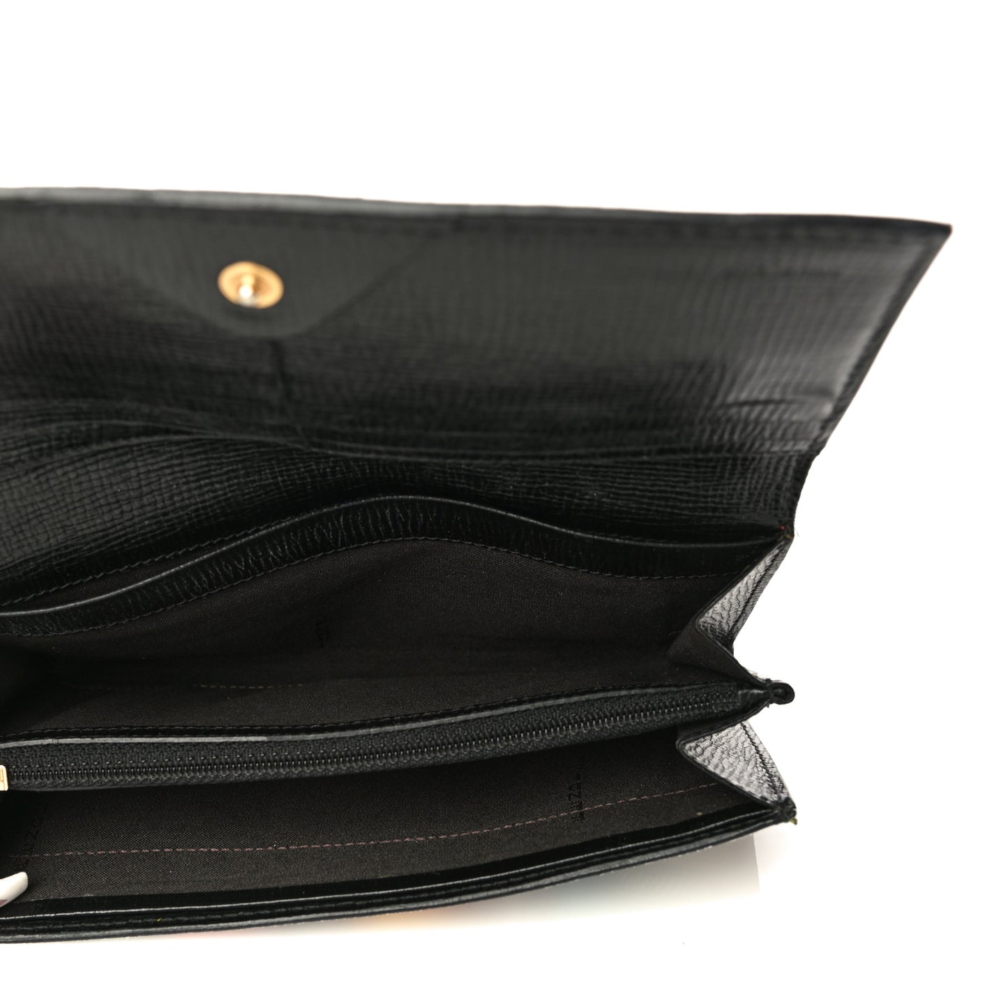Zucca Spalmati FF Multicolor Continental Wallet Black