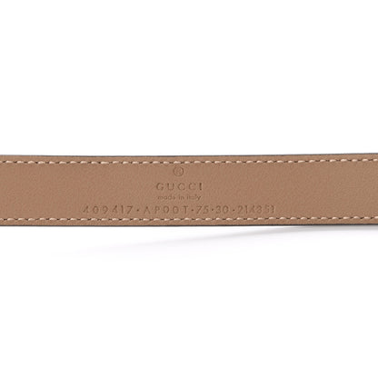 Gucci Moon Calfskin Double G 20mm Belt 75 30 Natural Tan 3 of 6