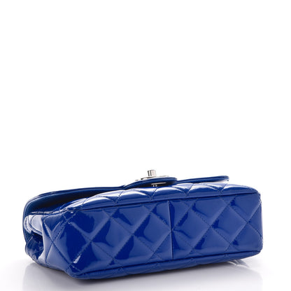 Chanel Patent Quilted Small Coco Shine Flap Blue 4 of 7