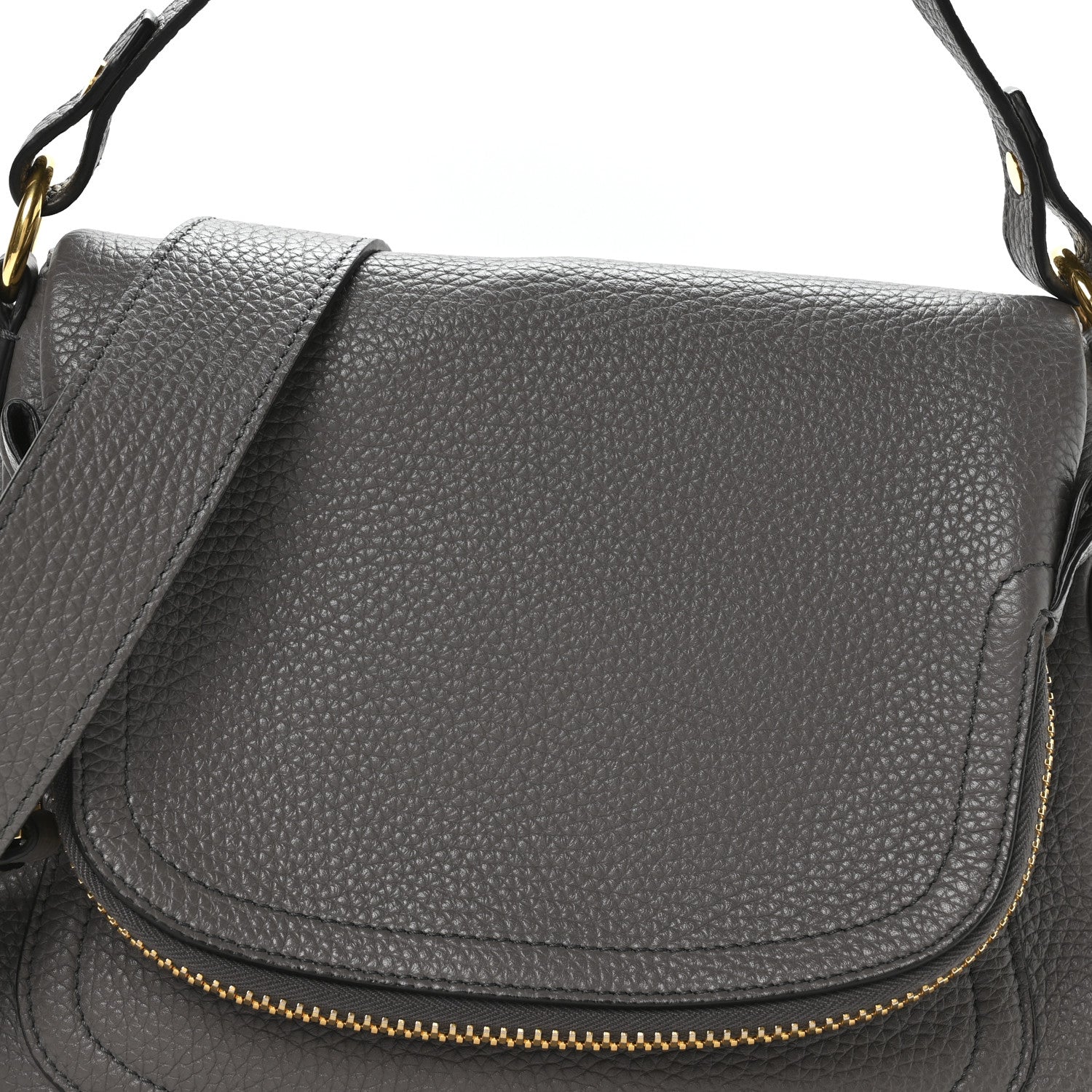 Tom Ford Calfskin Medium Jennifer Crossbody Grey 8 of 10