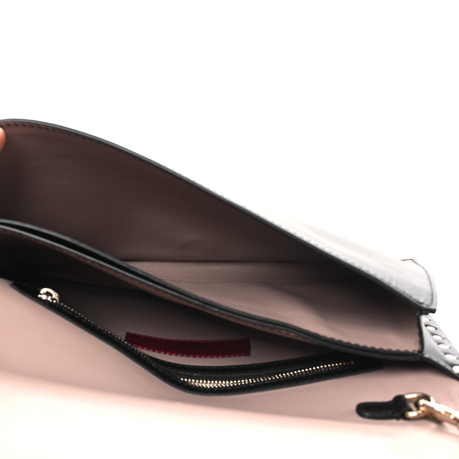 Valentino Garavani Nappa Rockstud Wristlet Clutch Black 5 of 13