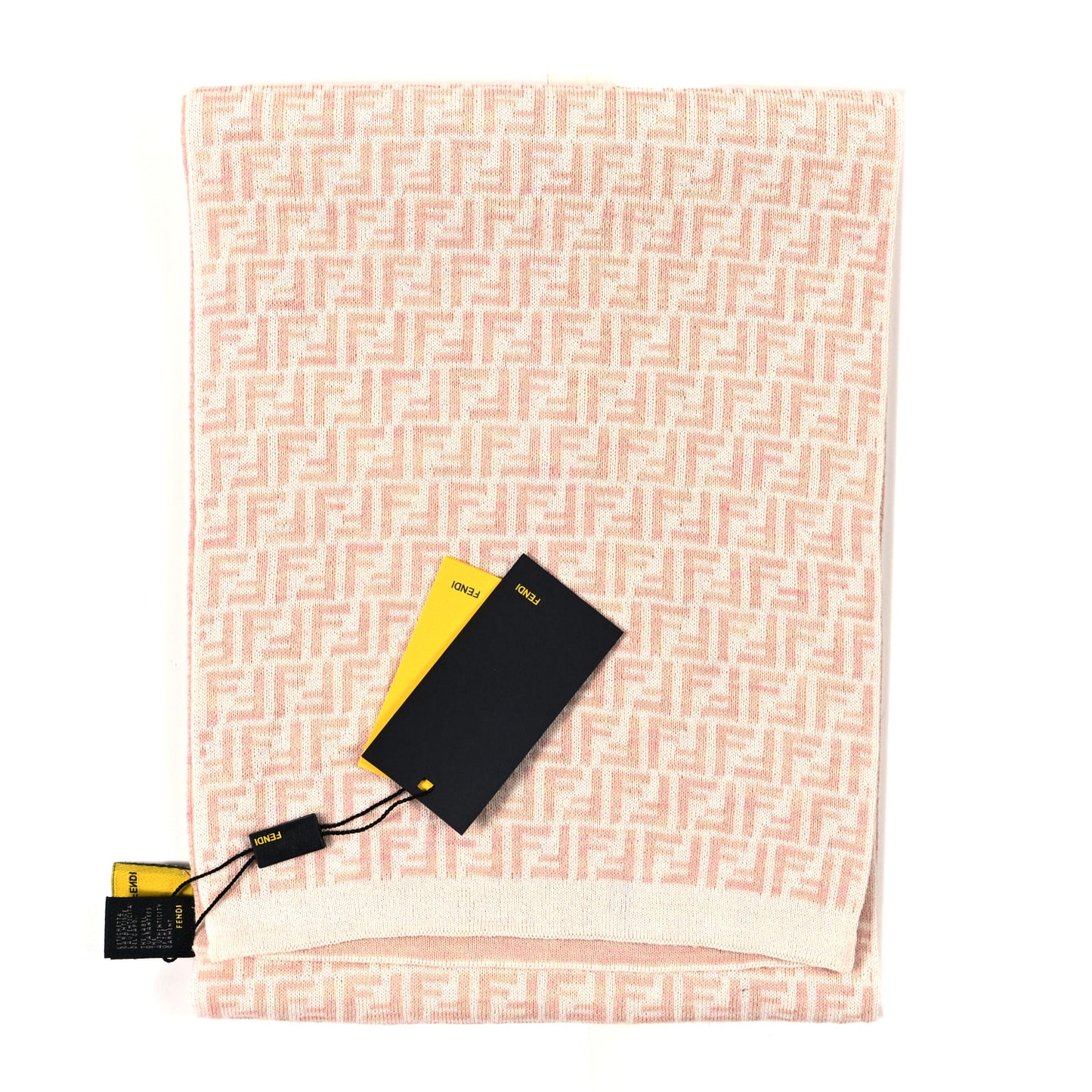 Wool Cashmere FF Scarf Pink