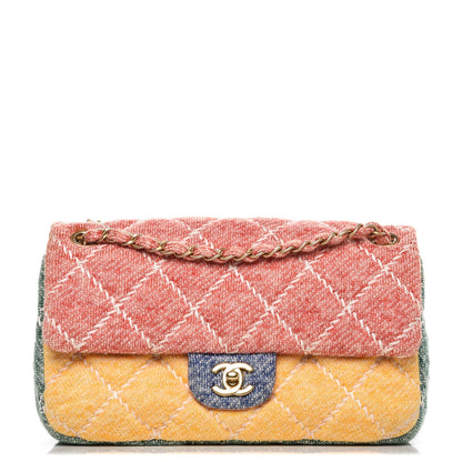 Chanel Jersey Quilted Medium Fabrics and Co Flap Multicolor 1 of 7