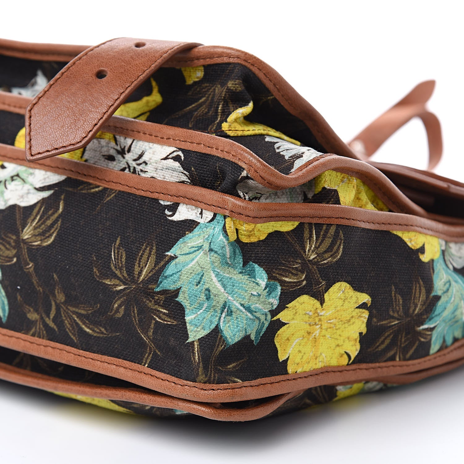Proenza Schouler Canvas Tropical Printed Medium PS1 Satchel Brown 9 of 15