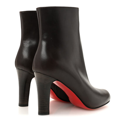 Christian Louboutin Calfskin Miss Tack Booty 85 Ankle Boots 36 Fondente 5 of 8