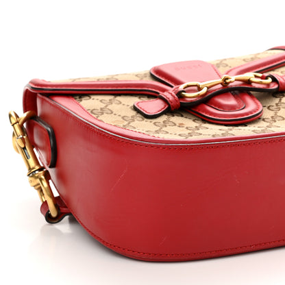 Gucci Monogram Ruinart Calfskin Medium Lady Web Shoulder Bag Beige Ebony Hibiscus Red 8 of 13