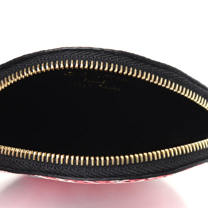 Louis Vuitton Monogram Giant Crafty Round Coin Purse Creme Rouge 5 of 10