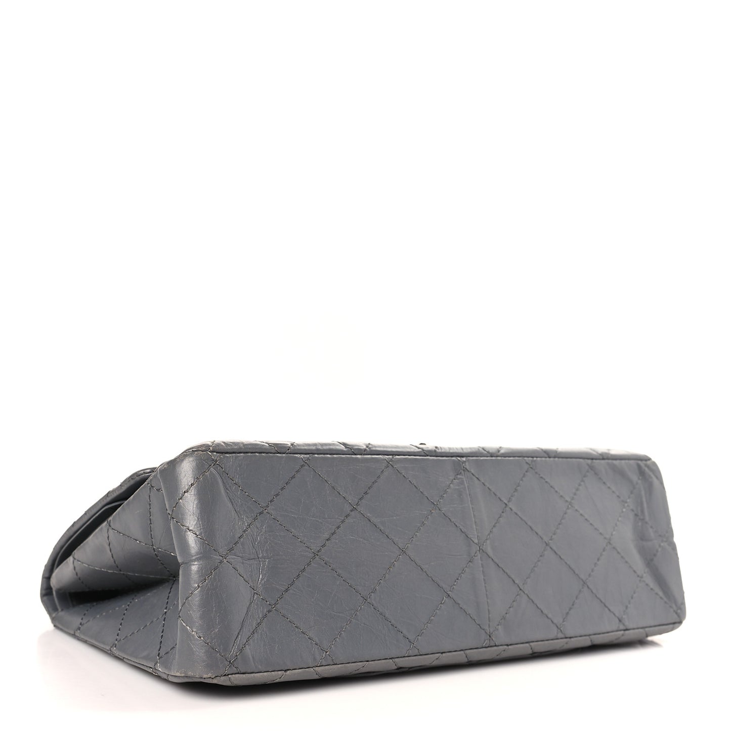 Aged Calfskin Quilted 2.55 Reissue 227 Flap Grey