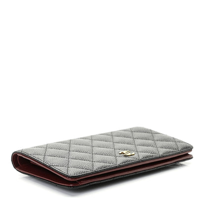 Chanel Caviar Quilted Yen Wallet Black 6 of 7