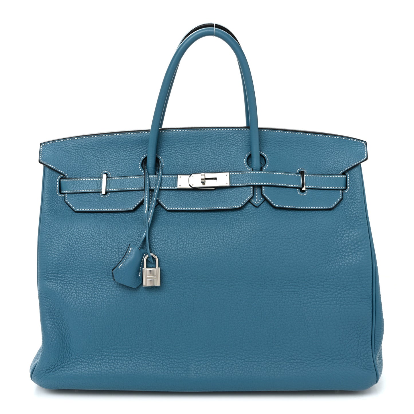 Taurillon Clemence Birkin 40 Blue Jean