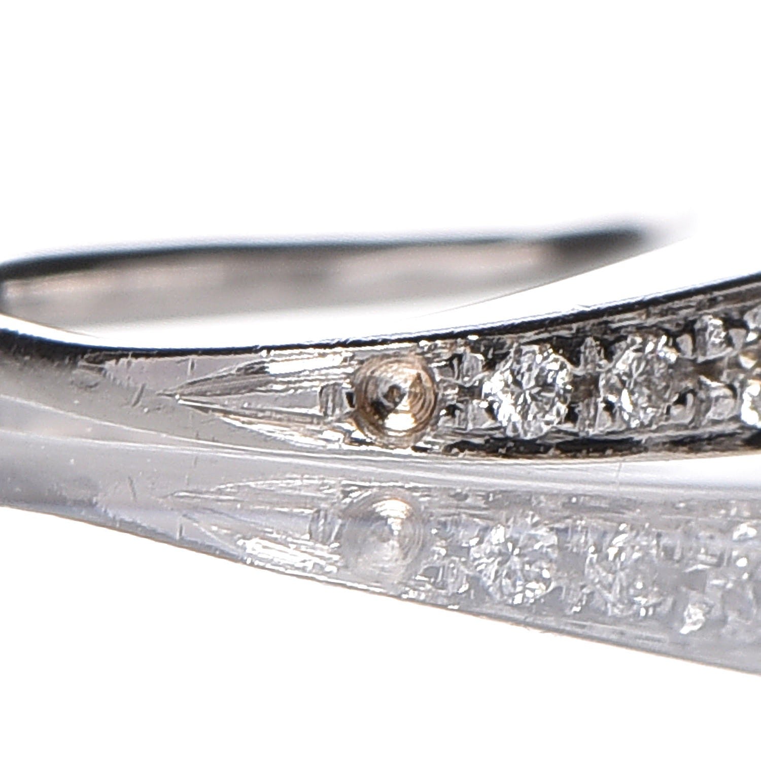 Gucci 18K White Gold Diamond Chiodo Hoop Earrings 5 of 5