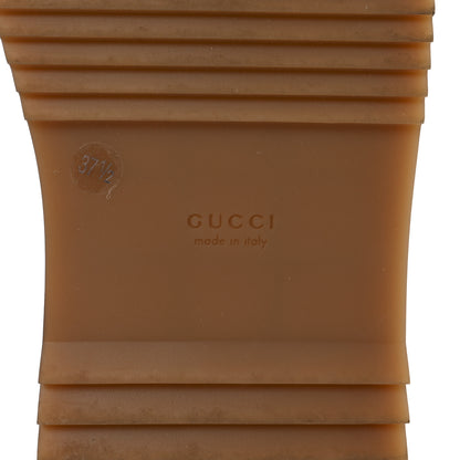 Gucci GG Supreme Monogram Water Flora Angelina Platform Slide Sandals 37.5 Beige White Multicolor 7 of 9