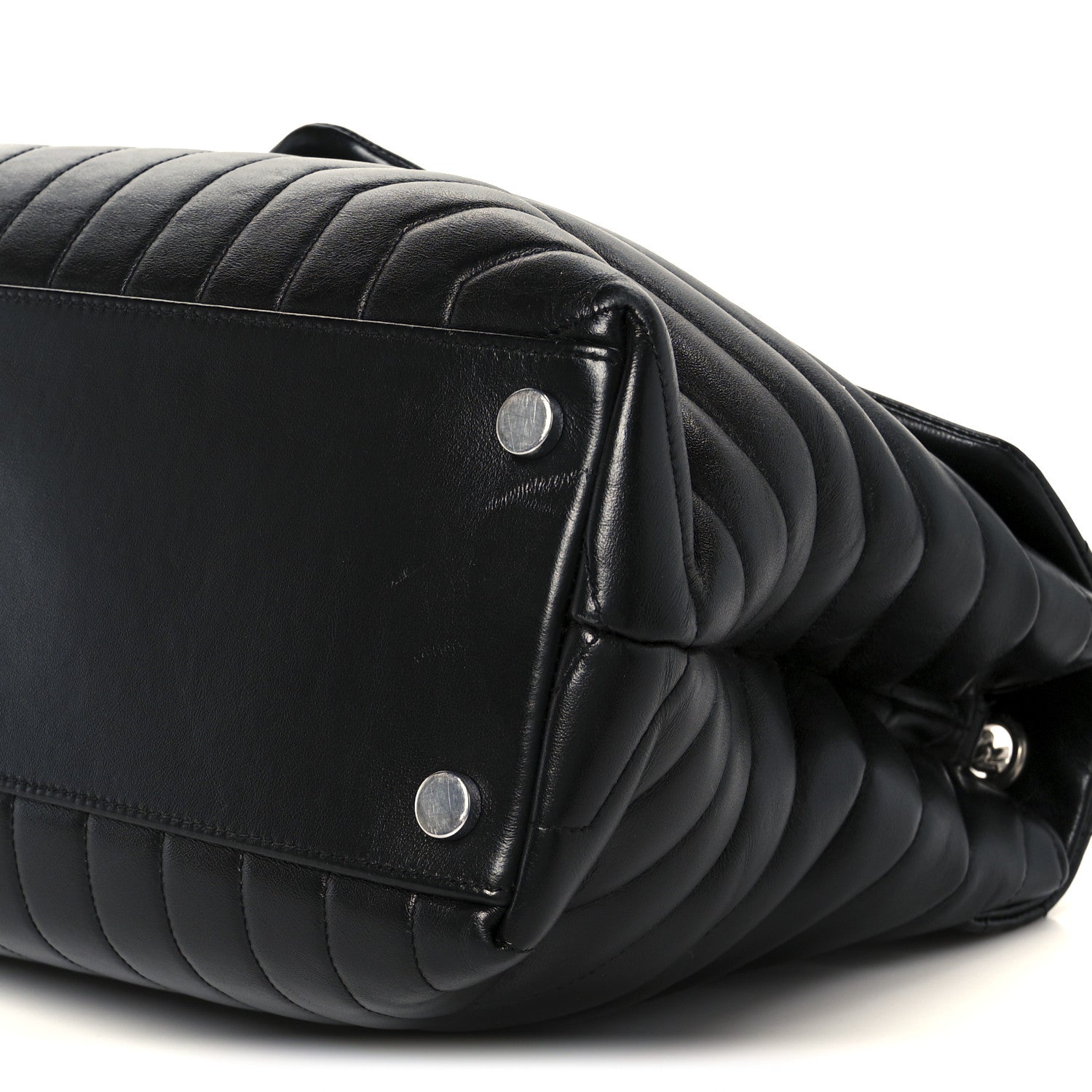 Saint Laurent Calfskin Y Quilted Monogram Large Loulou Chain Satchel Black 11 of 11
