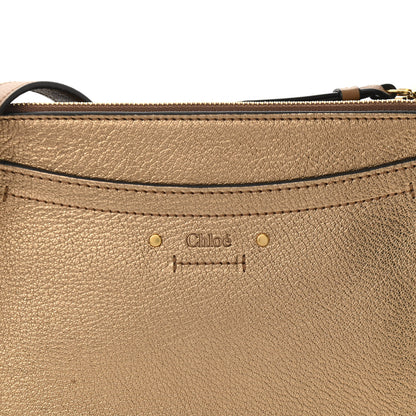 Chloe Metallic Calfskin Small Roy Bag Gold 8 of 10
