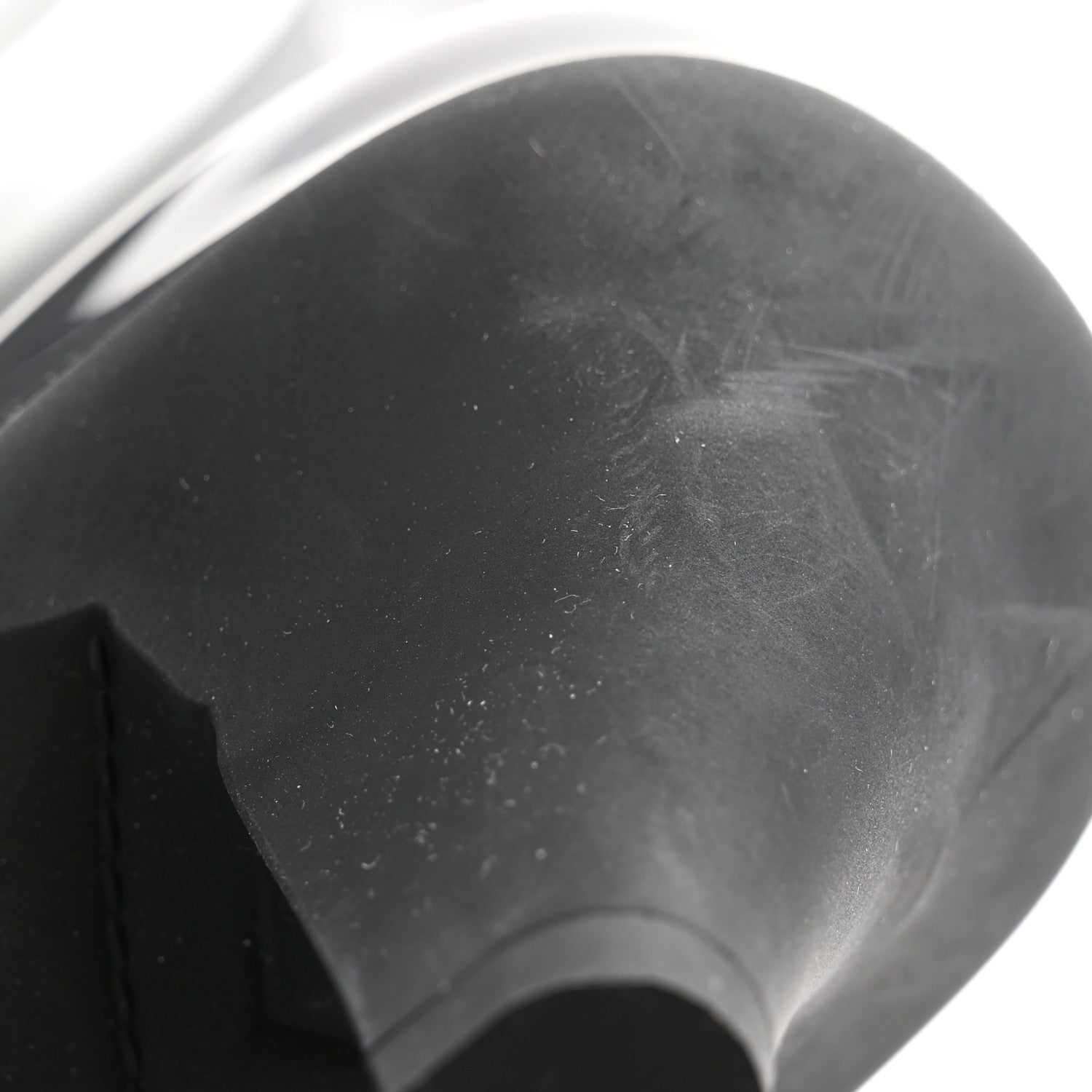 Gucci Rubber Womens Interlocking G Ankle Boot Pumps 37 Black Great White 9 of 10