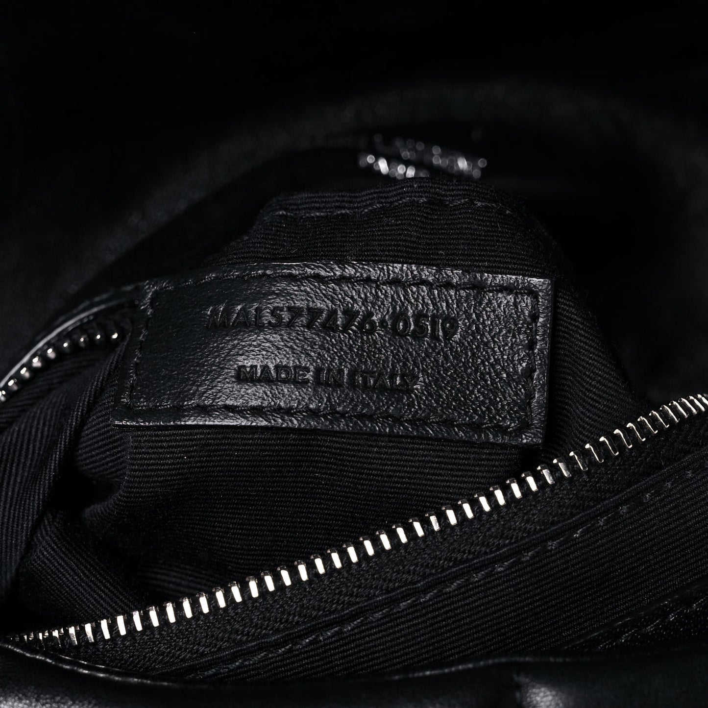 Lambskin Quilted Small Loulou Puffer Monogram Chain Satchel Black