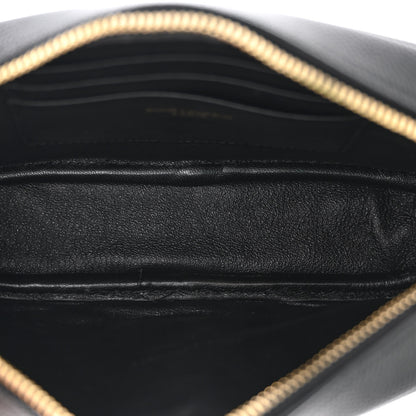 Saint Laurent Grain De Poudre Matelasse Monogram Mini Lou Camera Bag Black 5 of 10