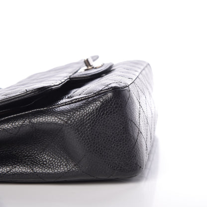 Chanel Caviar Quilted Medium Double Flap Black 14 of 17