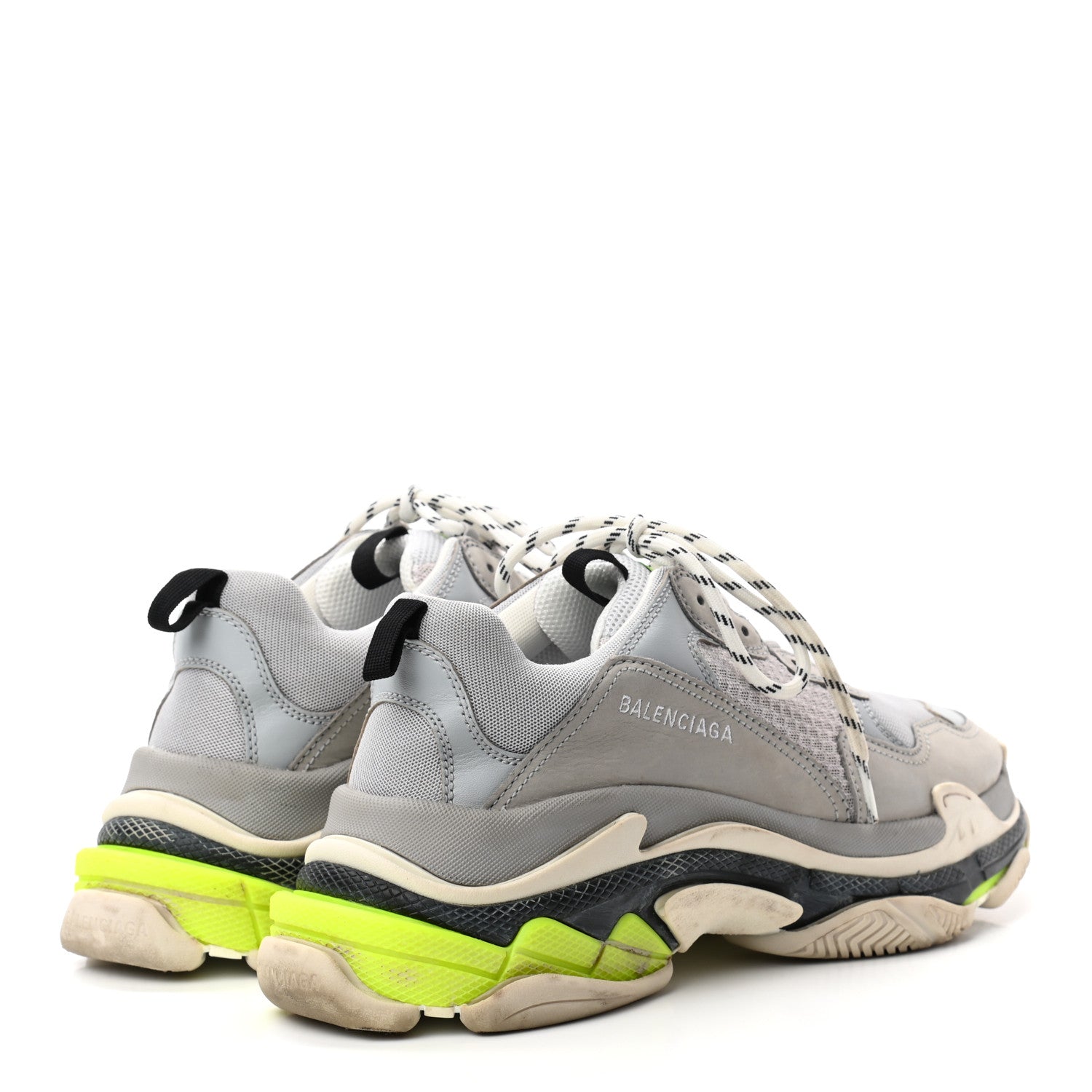 Balenciaga Mesh Nubuck Mens Triple S Sneakers 43 Gris Clair 4 of 14