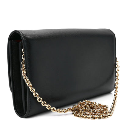 Salvatore Ferragamo Calfskin City Wallet On Chain Black Lipstick 3 of 11