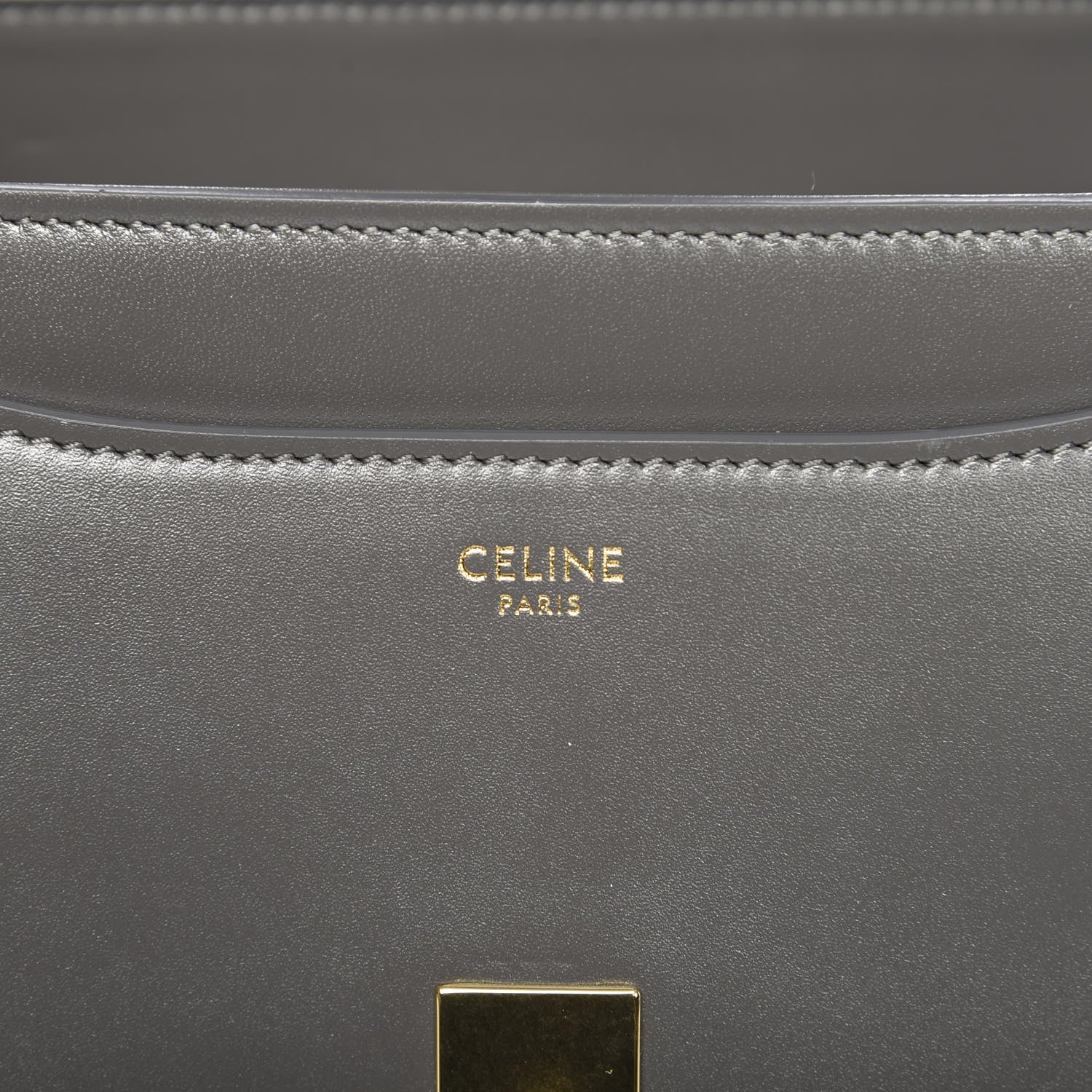 Celine Satinated Calfskin Small 16 Top Handle Bag Gray 7 of 12