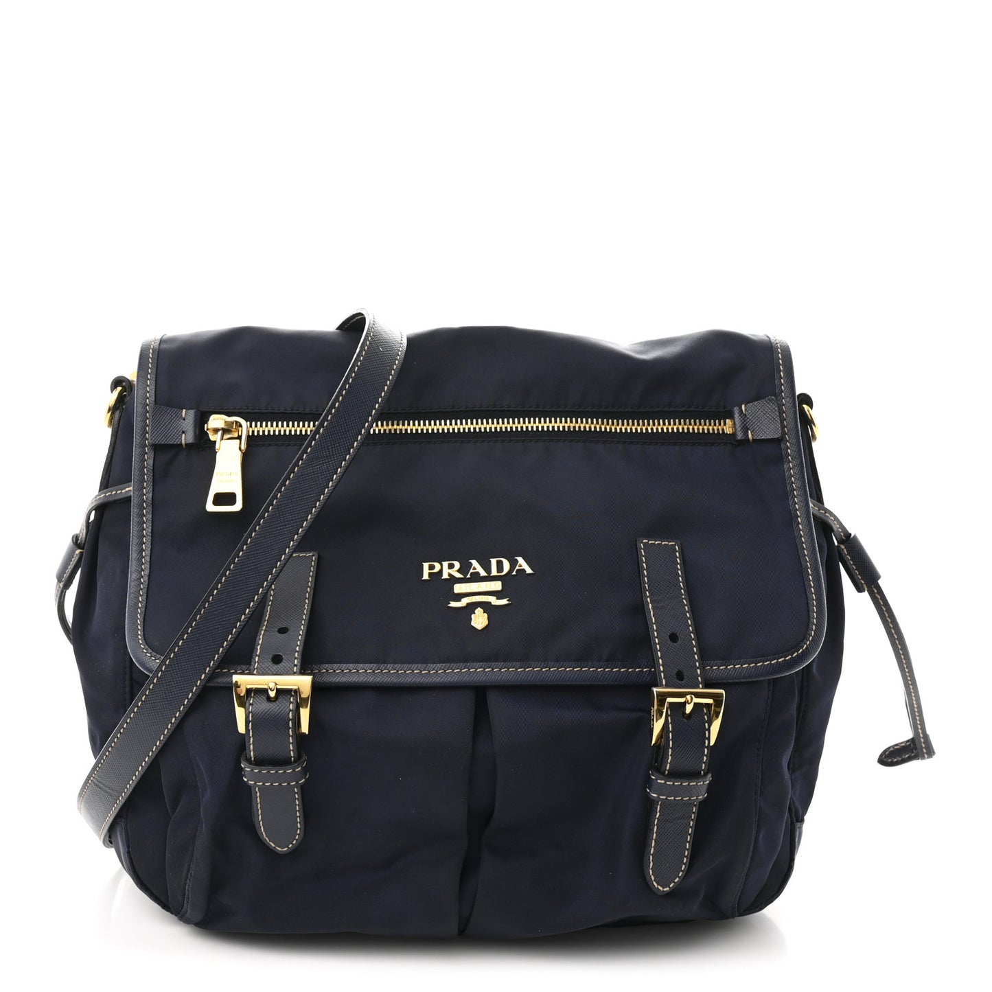 Nylon Vela Sport Saffiano Messenger Bag Baltico