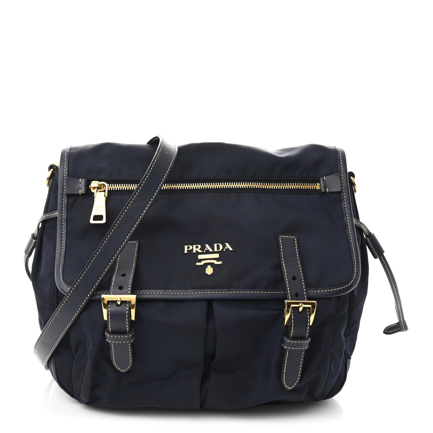 Prada Nylon Vela Sport Saffiano Messenger Bag Baltico 1 of 12