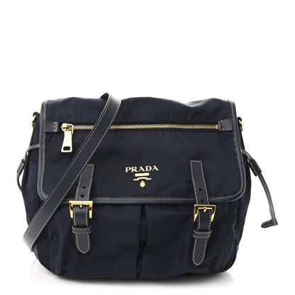 Prada Nylon Vela Sport Saffiano Messenger Bag Baltico 1 of 12