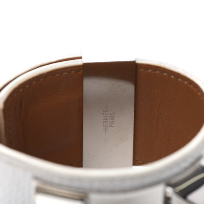Hermes Epsom Collier de Chien CDC Bracelet S White 7 of 9