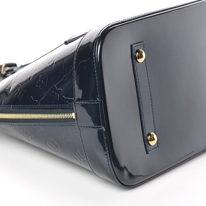 Louis Vuitton Vernis Alma MM Blue Nuit 7 of 8