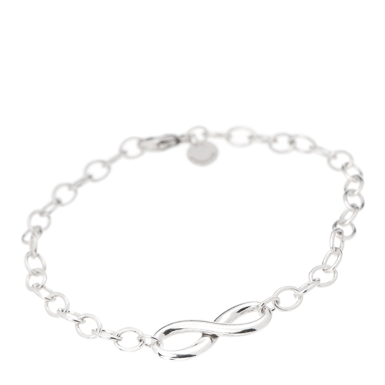 Tiffany Sterling Silver Infinity Chain Bracelet 1 of 6