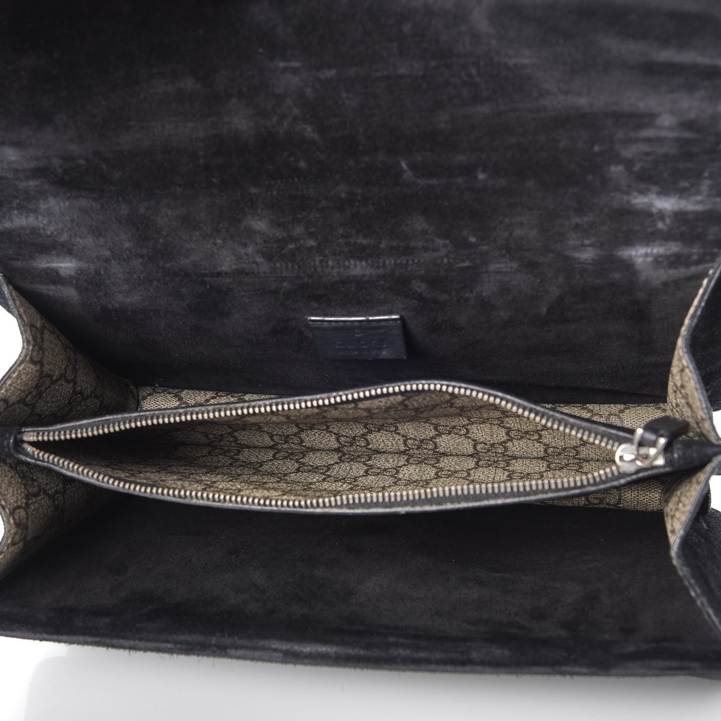 GG Supreme Monogram Small Dionysus Shoulder Bag Black