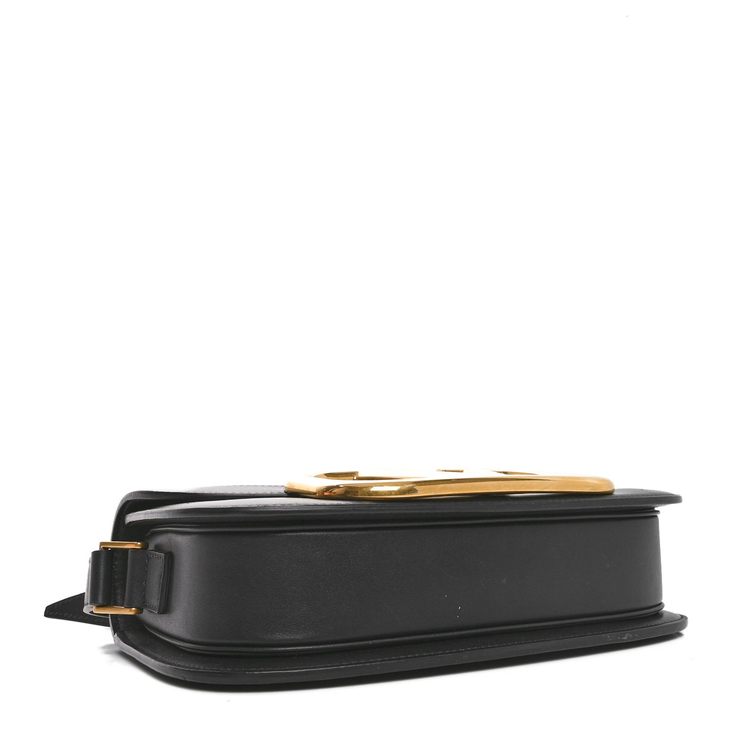 Smooth Calfskin Supervee Shoulder Bag Black