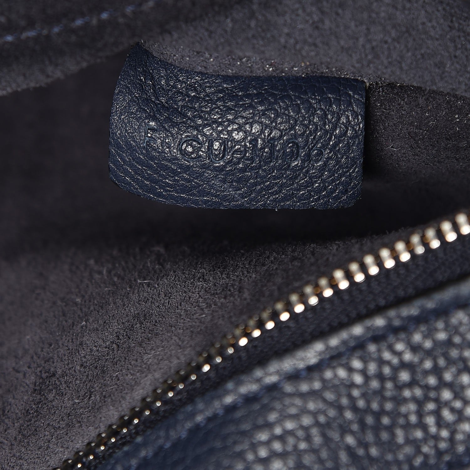 Celine Soft Grained Calfskin Small Belt Cabas Phantom Dark Blue 8 of 8