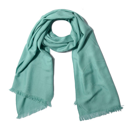Hermes Silk Cashmere New Libris Stole Veronese 1 of 5