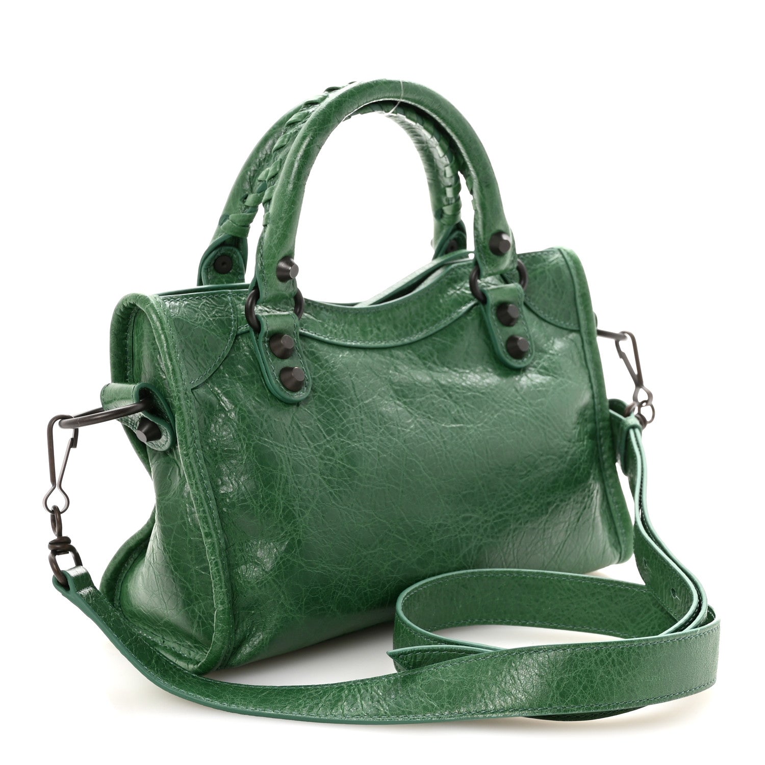 Balenciaga Agneau Classic Hardware Mini City Emerald 2 of 8
