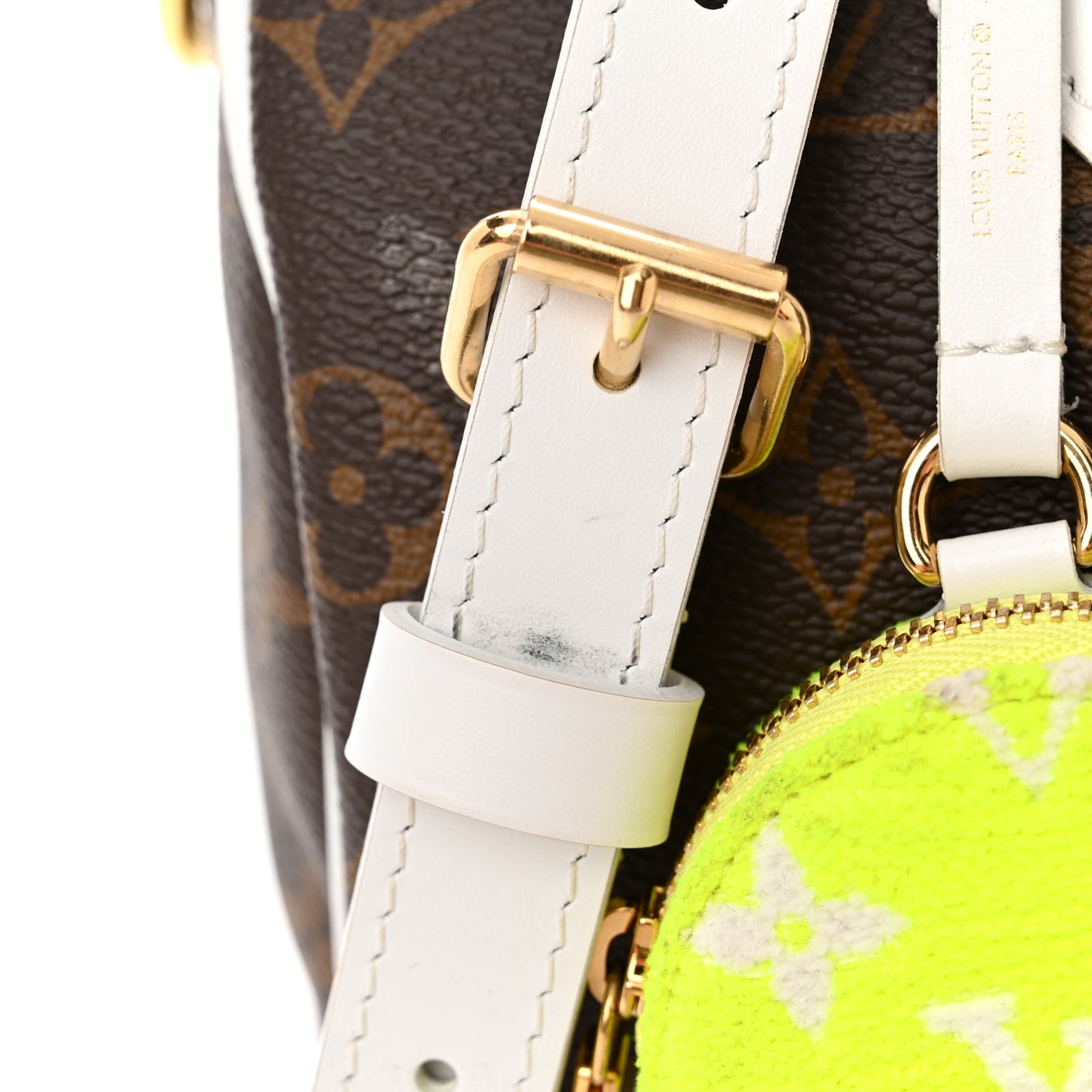 Monogram LV Match Speedy Bandouliere 25 White