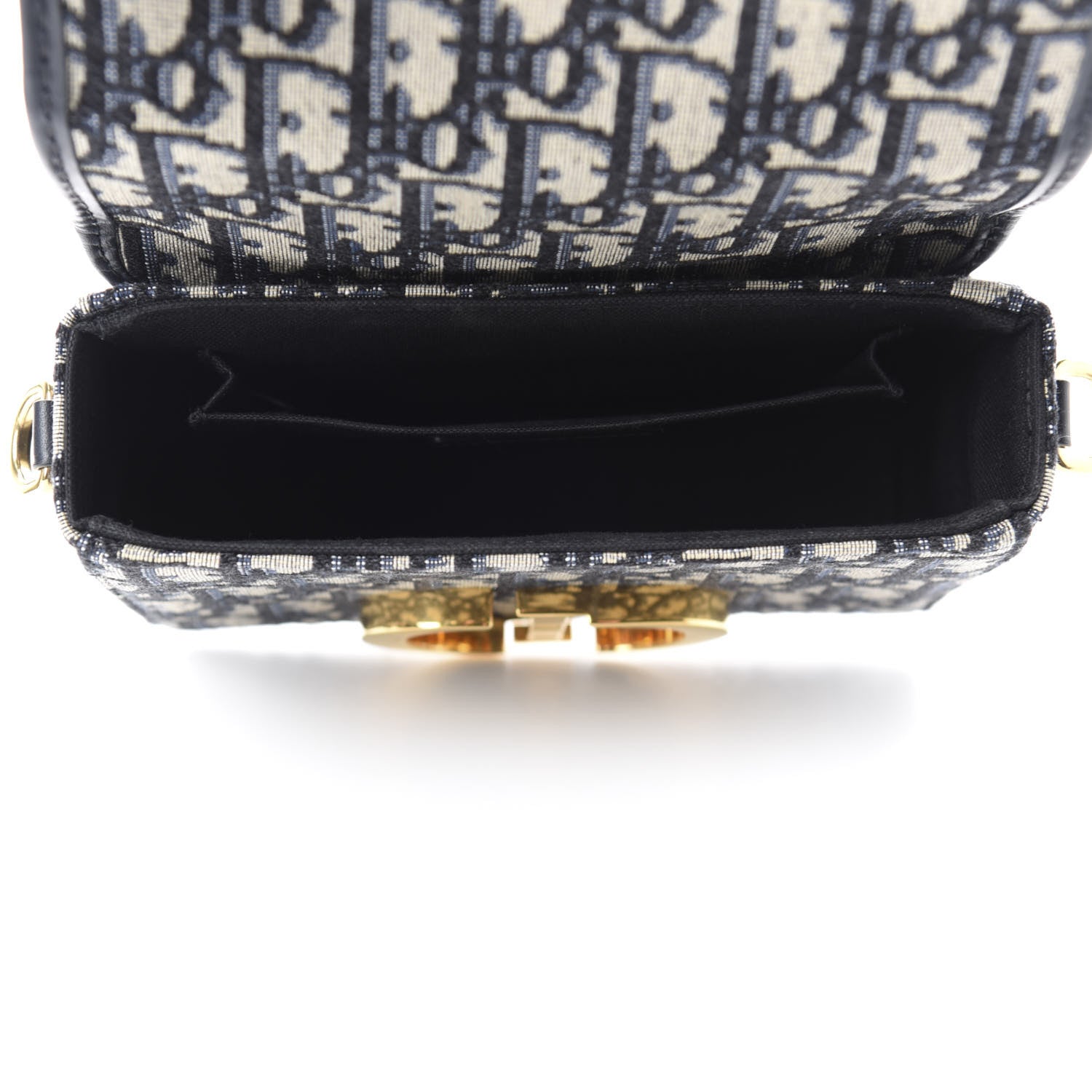 Christian Dior Oblique 30 Montaigne Box Bag Blue 5 of 10