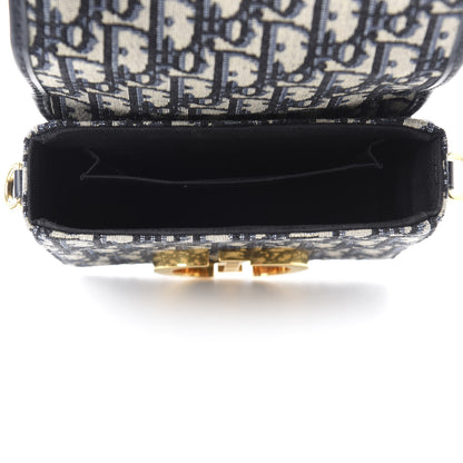 Christian Dior Oblique 30 Montaigne Box Bag Blue 5 of 10